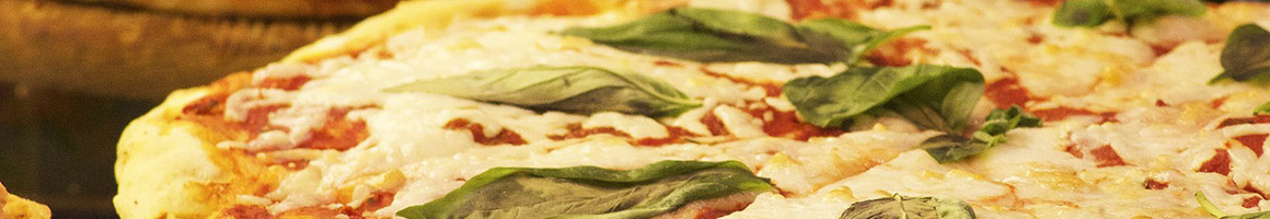 Eating Italian Pizza at Paisano's restaurant in Arlington, VA.